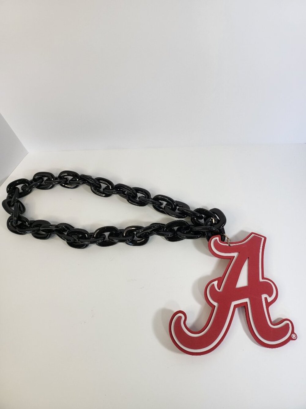 Alabama‎ Crimson Tide “A” Logo Chain Necklace, Black